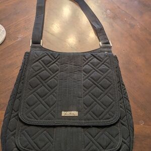 Black Vera Bradley large crossbody purse like new